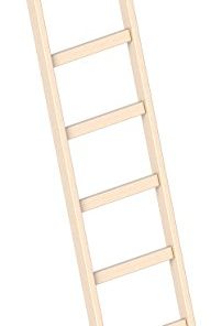 Layher 1038205 1038 Holzstehleiter braun 2x5 Sprossen