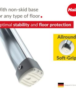2 Stufen hoher Sicherheitshalteb/ügel belastbar bis 150 kg 4302-201 F/ü/ße mit Soft-Grip-Sohlen Klapptritt Hailo LivingStep Plus